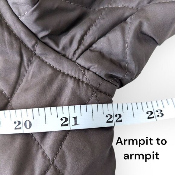 Tasso Elba Men's Field Jacket Quilted Corduroy Elbow Patch Brown Sz Medium Coat - Picture 9 of 11